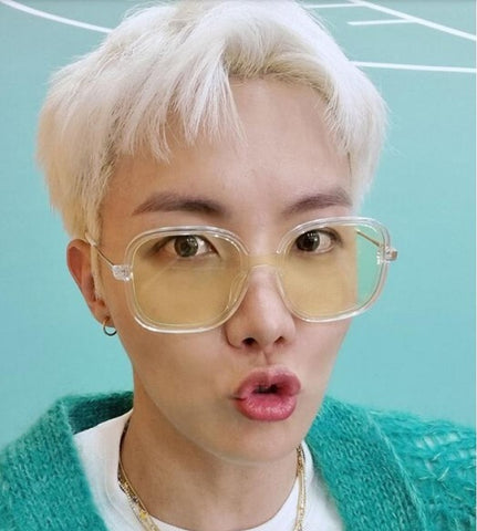 J Hope BTS wearing Projekt Produkt glasses