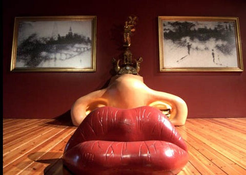 Mae West Lips sofa inspiration for Face a Face Bocca collection