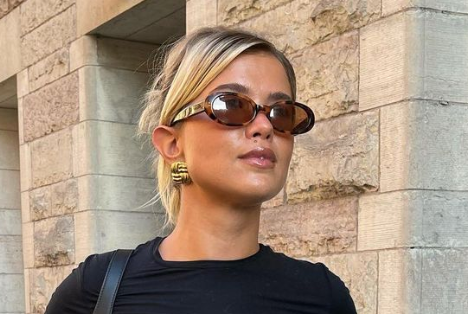 Matila Djerf wearing DMY BY DMY Valentina oval havana sunglasses