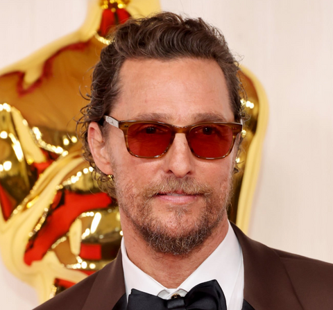 Matthew McConaughey wears Garrett Leight Torrey sunglasses at the 96th Academy Awards