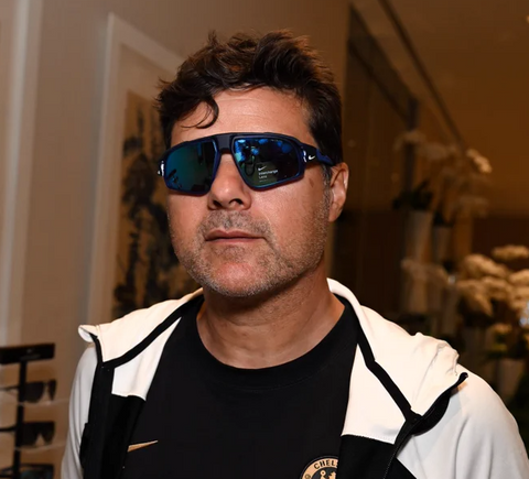 Mauricio Pochettino in Nike Flyfree M sunglasses