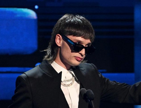 Peso Pluma sunglasses at the Latin Billboard Awards 2023