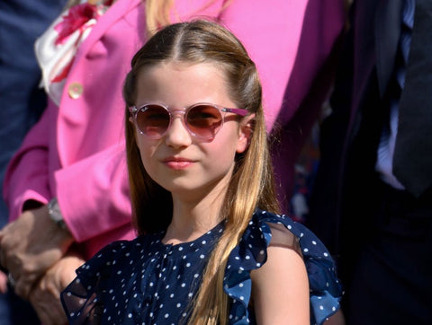 Princess Charlotte of Wales at Wimbledon Mens Final 2024 wearing Ray-Ban Junior RJ 9064S 7052/V0