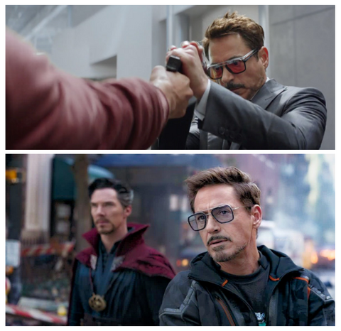 Robert Downey Jr. tinted lens sunglasses