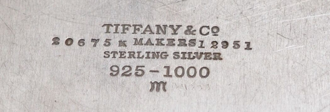 Tiffany & Co. 925-1000 sterling silver