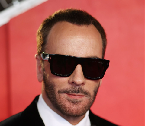 Tom Ford the fashion designer wearing Tom Ford Fausto sunglasses at the 2024 Oscar Awards