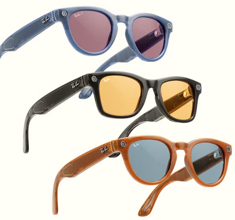 Ray Ban Meta smart glasses various colours and styles