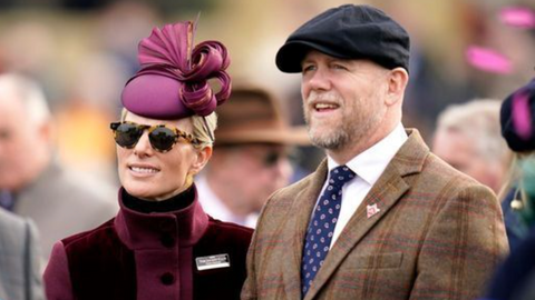 Zara Tindall and Mike Tindall at the Cheltenham Races 2024