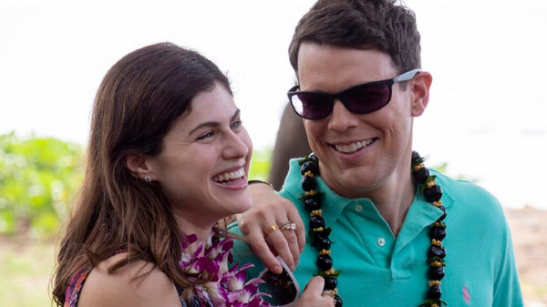 Alexandra Daddario as 'Rachel Patton' and Jake Lacy as 'Shane Patton' in White Lotus