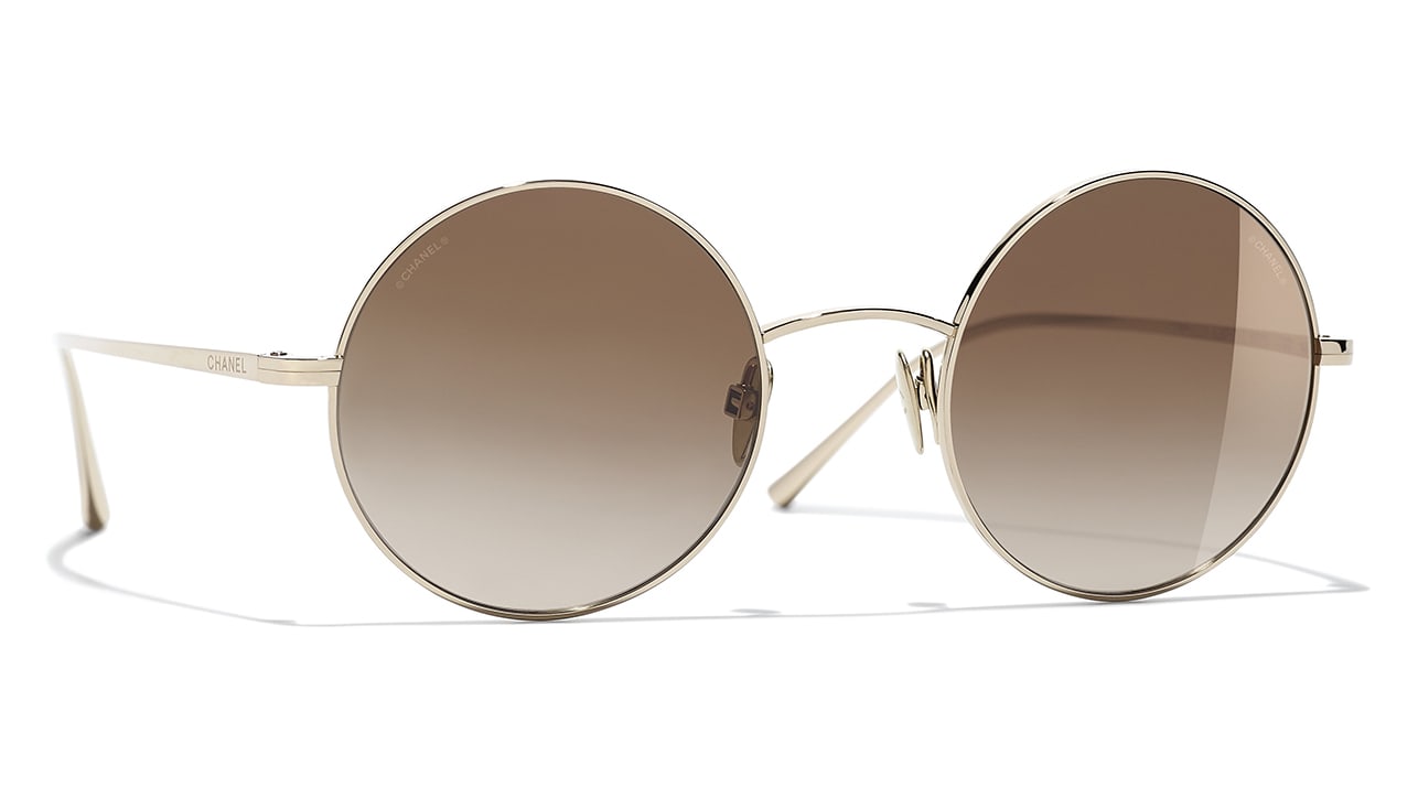 chanel round sunglasses