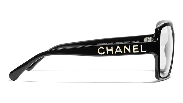 Chanel 5408 C622/1W Black & Gold Square Sunglasses | PRETAVOIR - Pretavoir