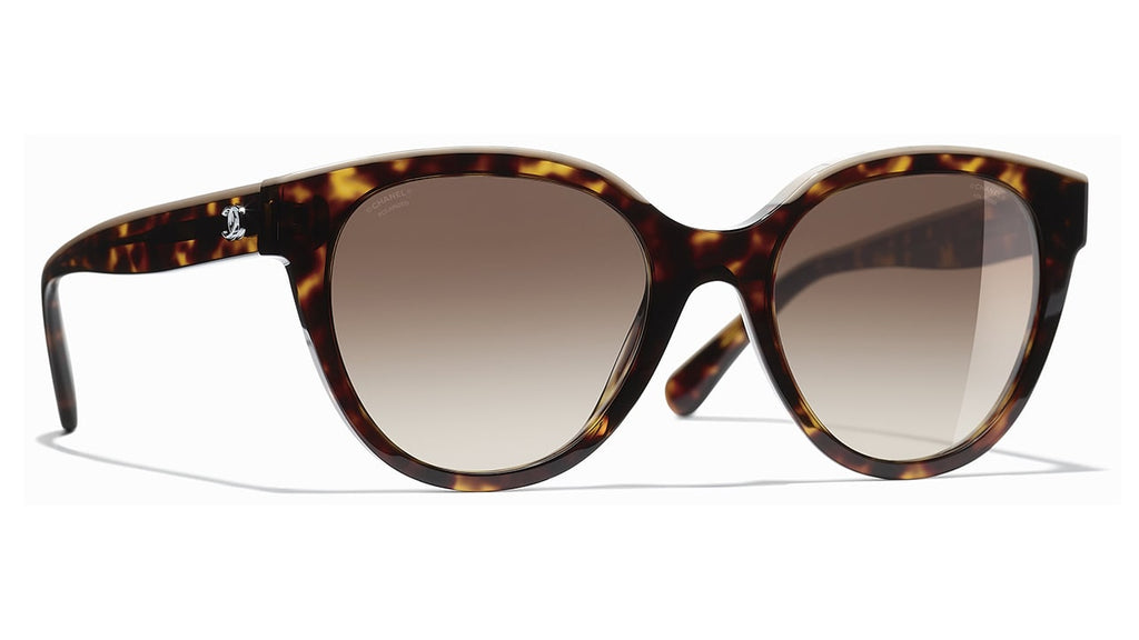 Chanel 5414 1682/S9 Dark Tortoise Butterfly Sunglasses | PRETAVOIR ...