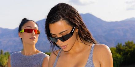 Kim Kardashian Wears a FlamePrint Top and Fuzzy Accessories  POPSUGAR  Fashion UK