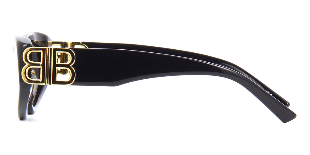 Balenciaga BB0095S 001 Black & Gold Cat Eye Sunglasses | Shop Now - Pretavoir