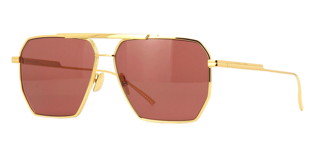 Bottega Veneta Turn Cat-Eye Sunglasses - Gold - Unisex 