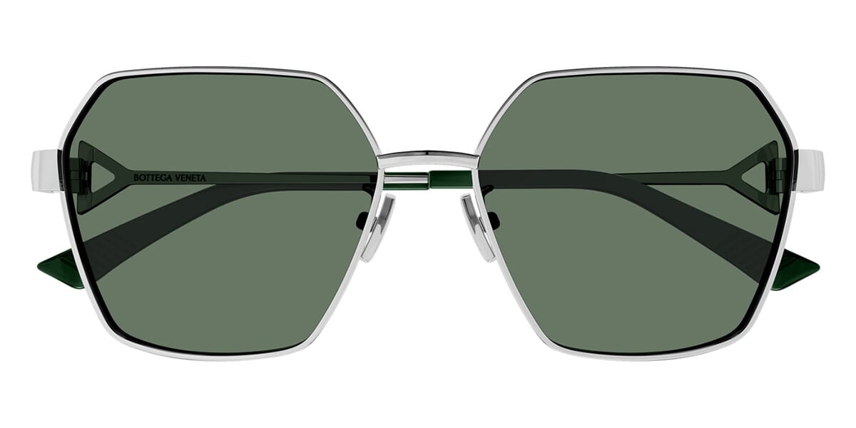 Bottega Veneta BV1212S 003 Shiny Green Sunglasses