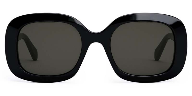 Black Celine Style Modern Visor Sunglasses- Order Wholesale