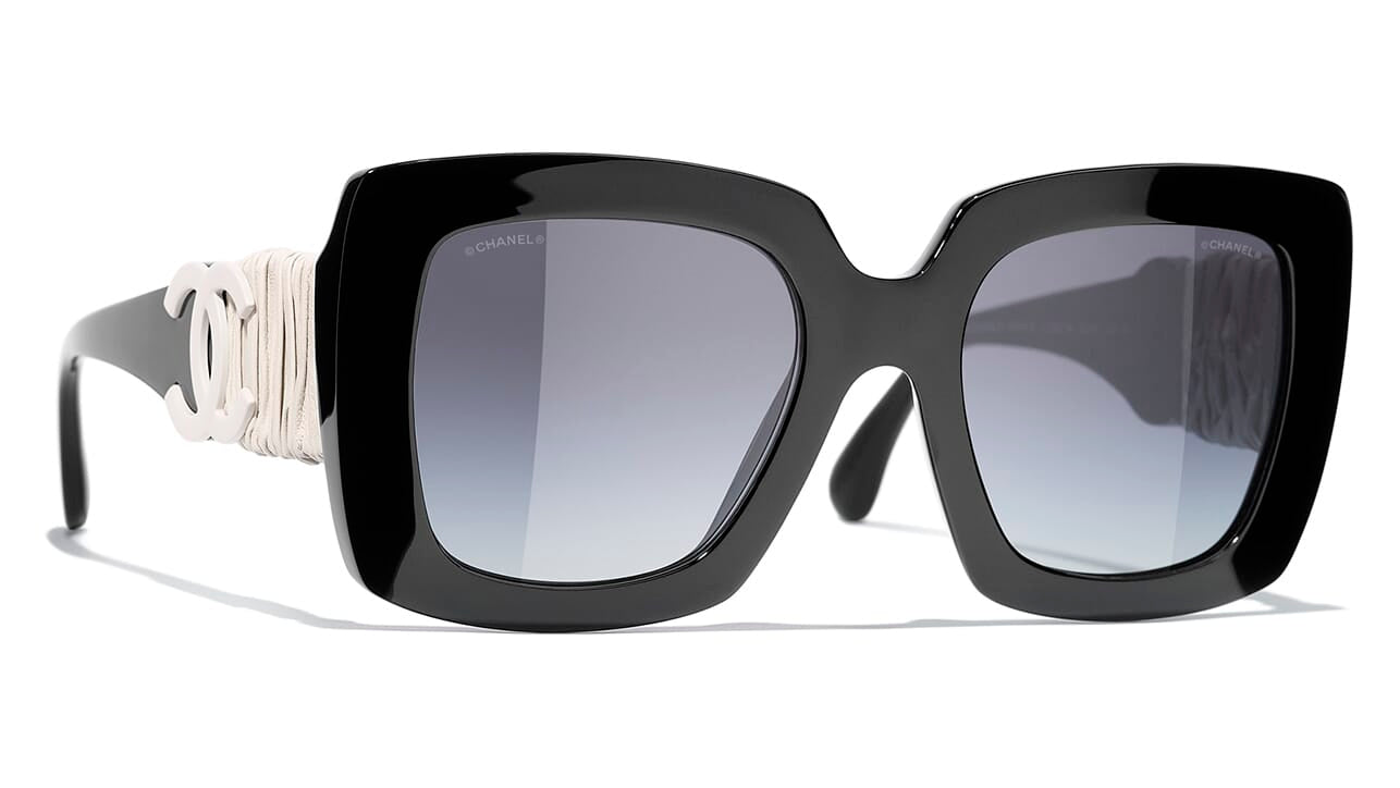 Sunglasses Square Sunglasses acetate  Fashion  CHANEL  Black sunglasses  square Chanel eyewear Butterfly sunglasses
