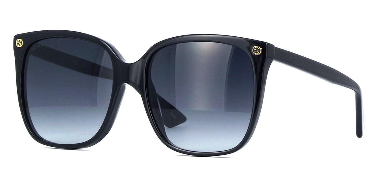 Highland Slibende Highland Gucci GG0022S 001 - As Seen On Chrissy Teigen Sunglasses - Pretavoir