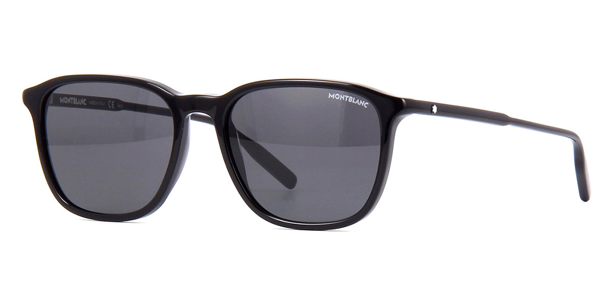 MONT BLANC MB0007S 003 Grey Men's Authentic Sunglasses 53 mm | eBay