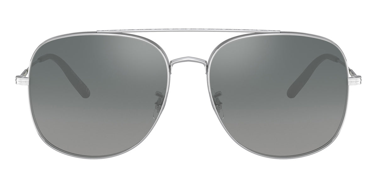 Dark Grey Gradient Mirror Sunglasses 