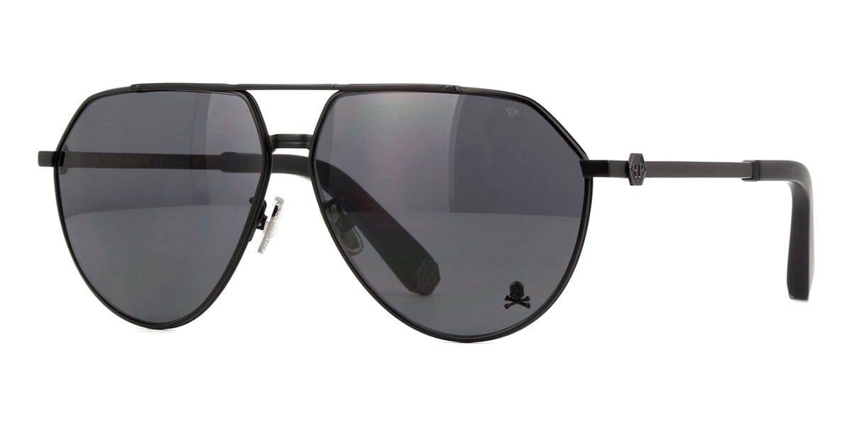 Philipp Plein The Skull SPP007M 531P Polarised Sunglasses - US