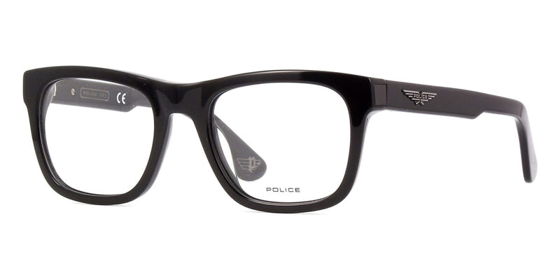 Police Origins Bullet 1 VPLE37 0700 Black Square Glasses | Buy Online - US