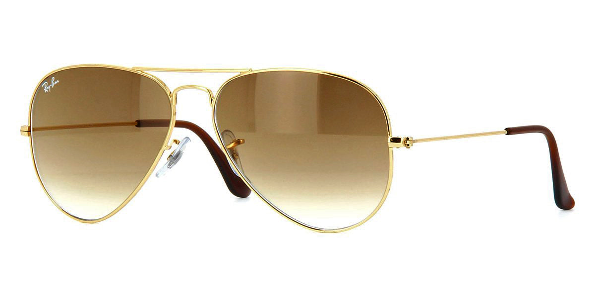 ray ban gold rim