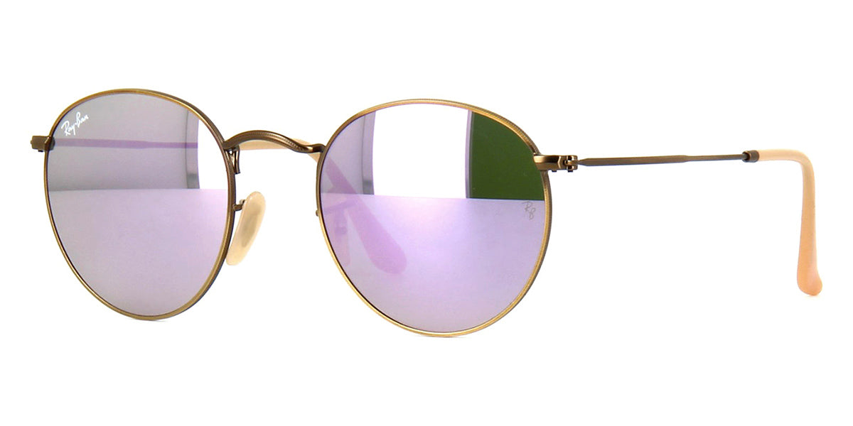 ray ban round metal purple