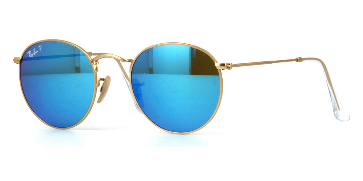 ray ban round metal polarised