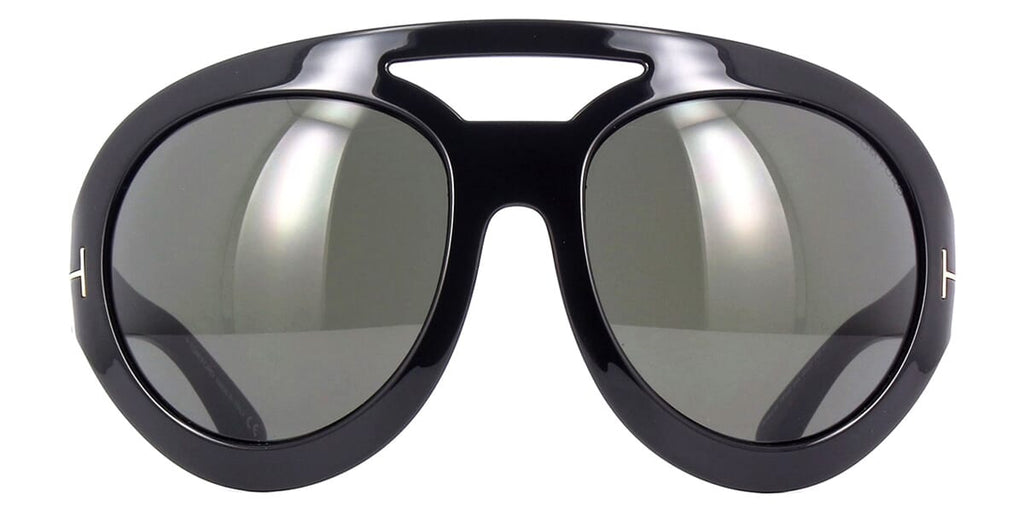 Tom Ford Serena-02 TF886 01A Black Round Oversized Sunglasses - US