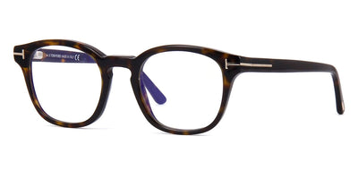 Tom Ford TF5532-B 02A with Leather Magnetic Clip-On Glasses - Pretavoir