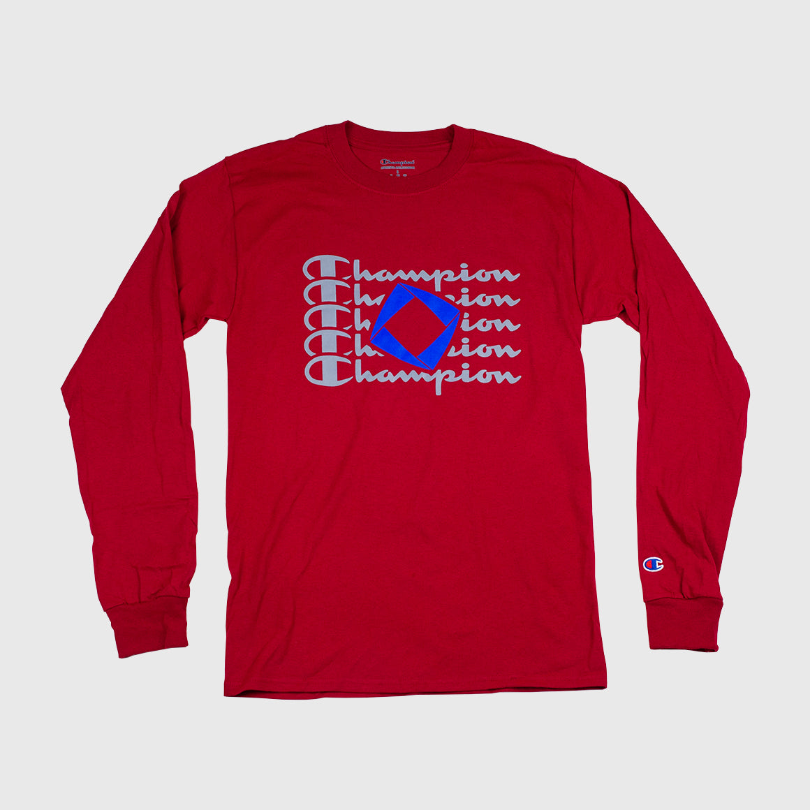 red champion long sleeve shirt