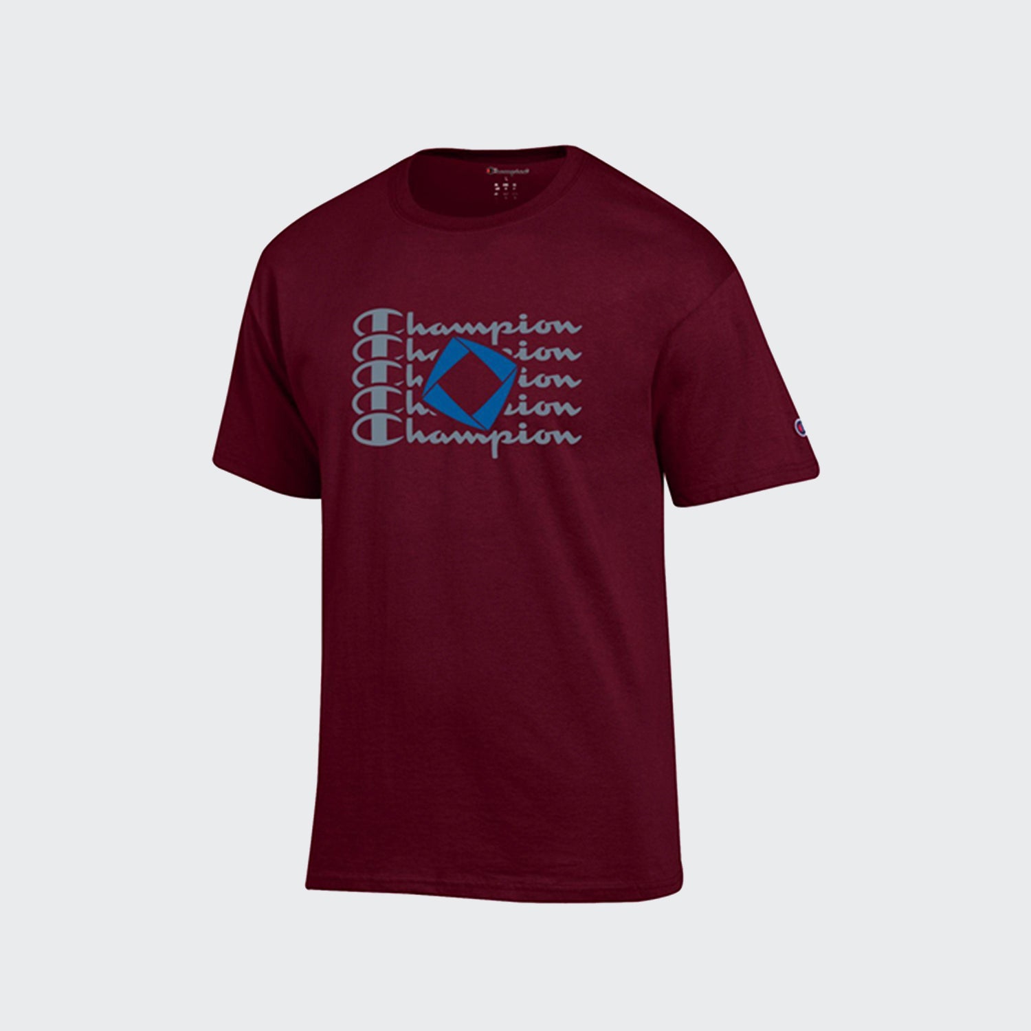 champion tee maroon