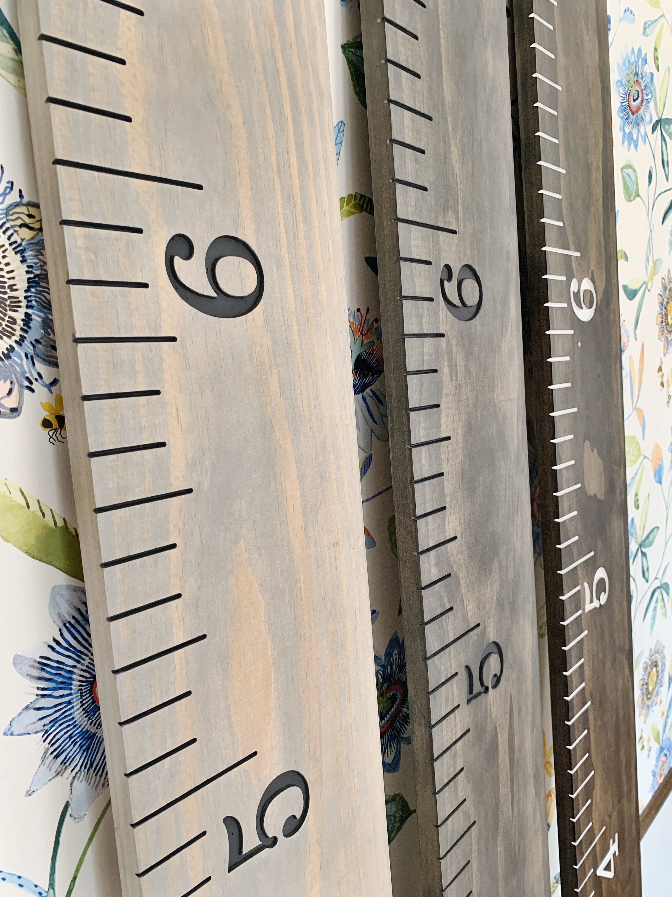 wooden ruler growth chart