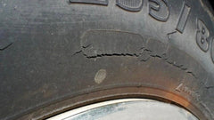 Tire Dry Rot example 