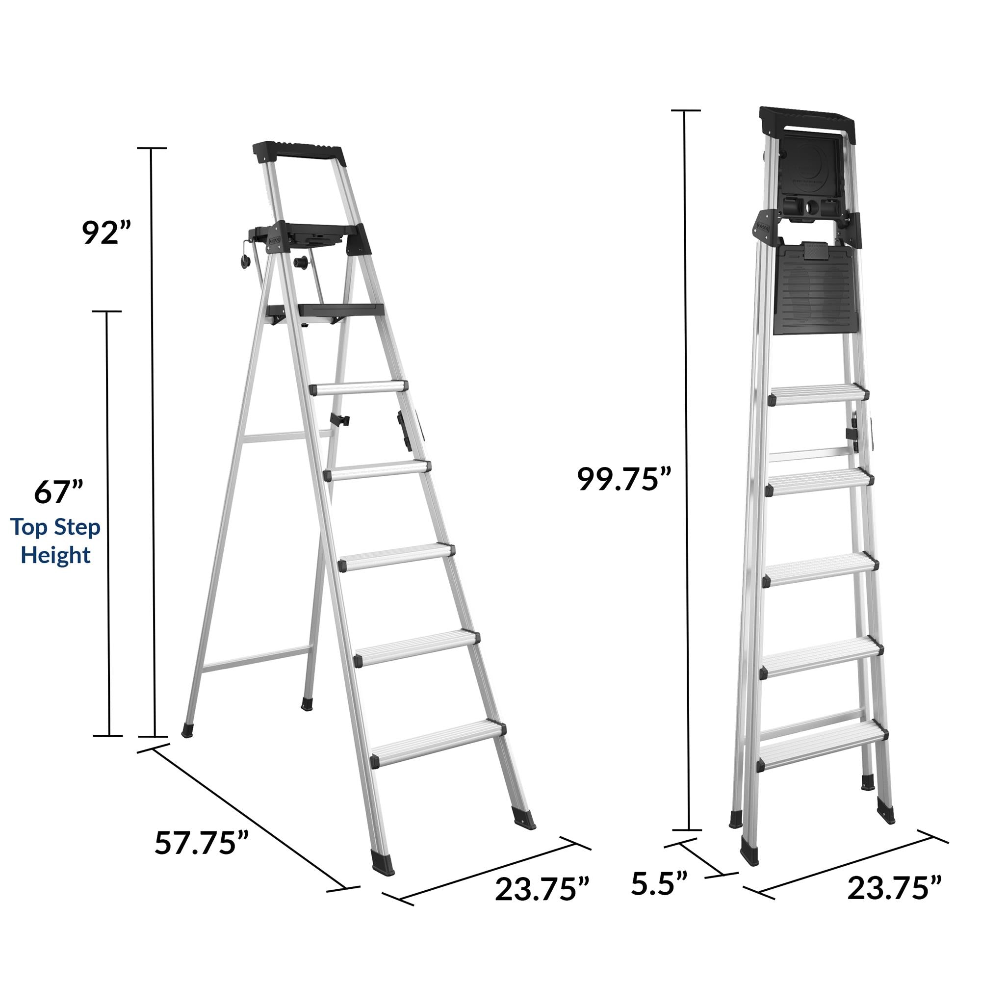 radium verschil erfgoed 8-foot Signature Series Step Ladder - Cosco