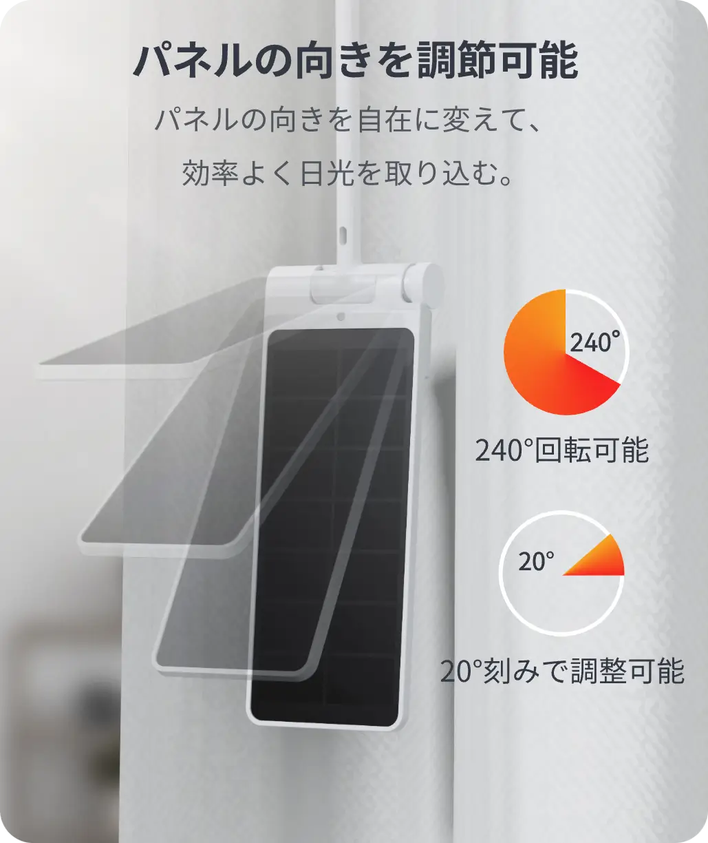 自動開閉カーテン | パネルの向きを調節でき