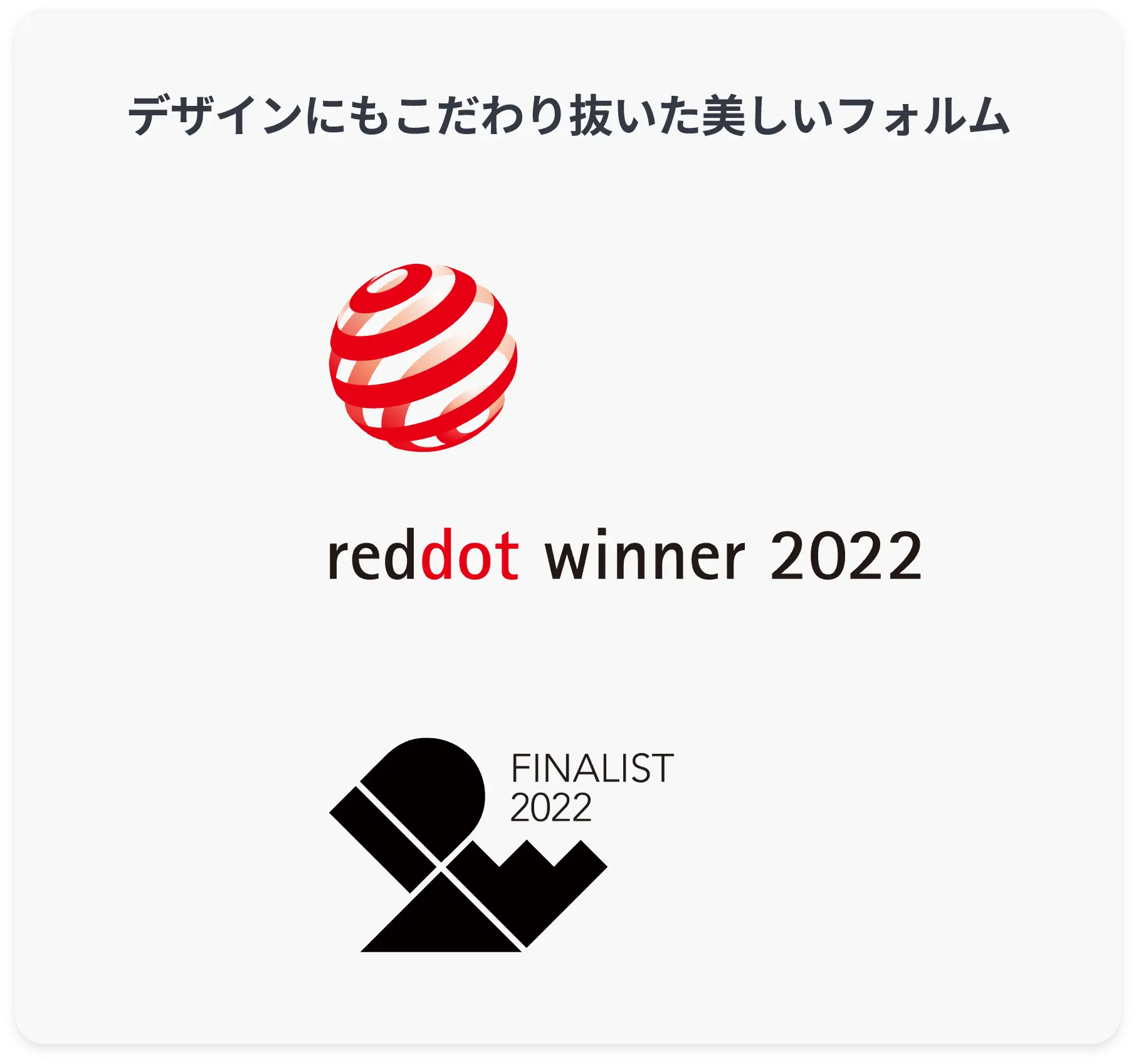 2022年度reddot winnerを獲得