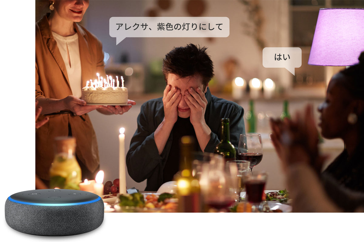 声でスマート電球をコントロール