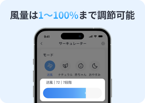 サーキュレーター | 風量調節可能