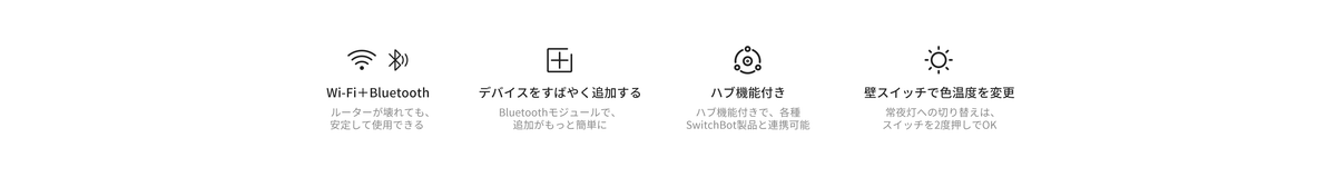 SwitchBot スマートライト 特徴