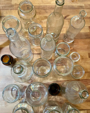 empty clean jars