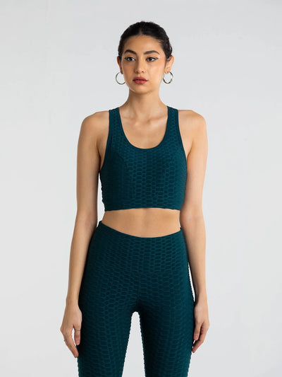 Eden Green Criss Cross Leggings - Cava Athleisure