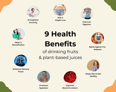9 Health Benefits of Drinking Fruits & Plant-Based Juices