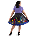 Loungefly Stitch Shoppe Disney Villains Books and Icons "Sandy" Skirt ***PRE-ORDER***