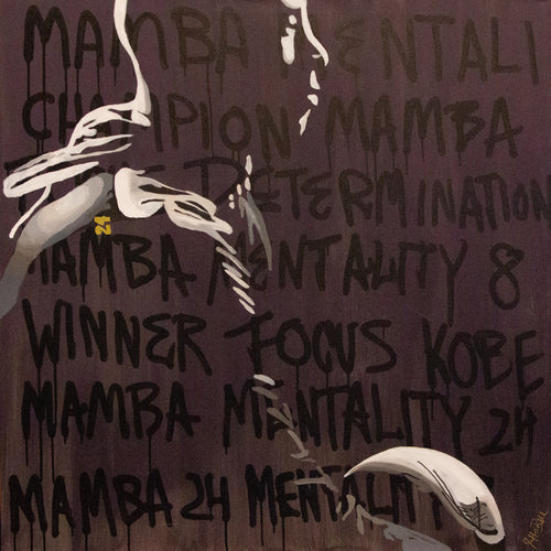 Mamba Mentality | Abstract painting | Portrait painting