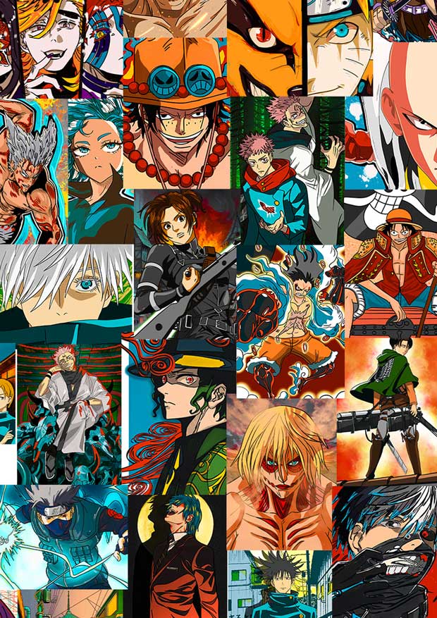 Anime Collage Wallpapers  Top Free Anime Collage Backgrounds   WallpaperAccess
