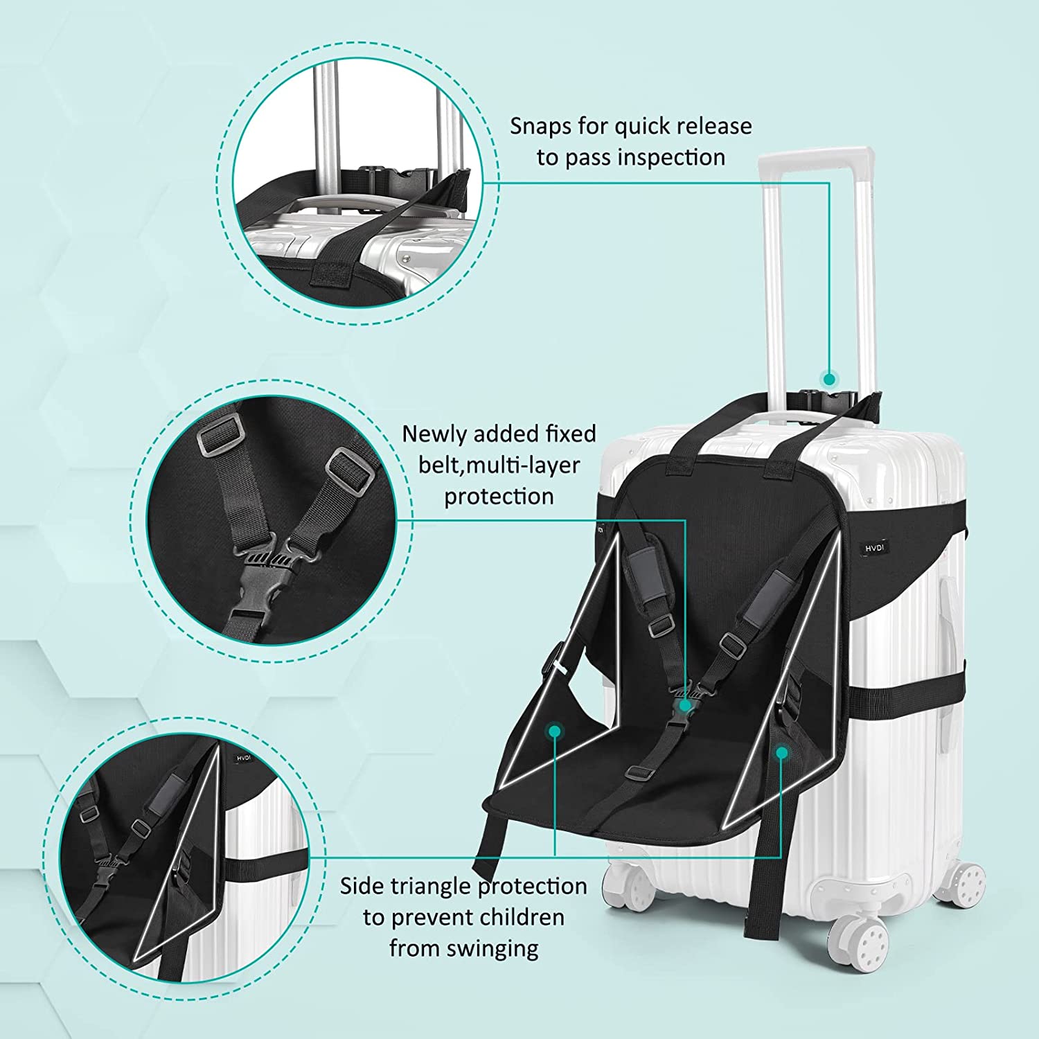 Upgraded Kids Ride on Suitcase Seat for Toddler,Carry On Luggage with ...