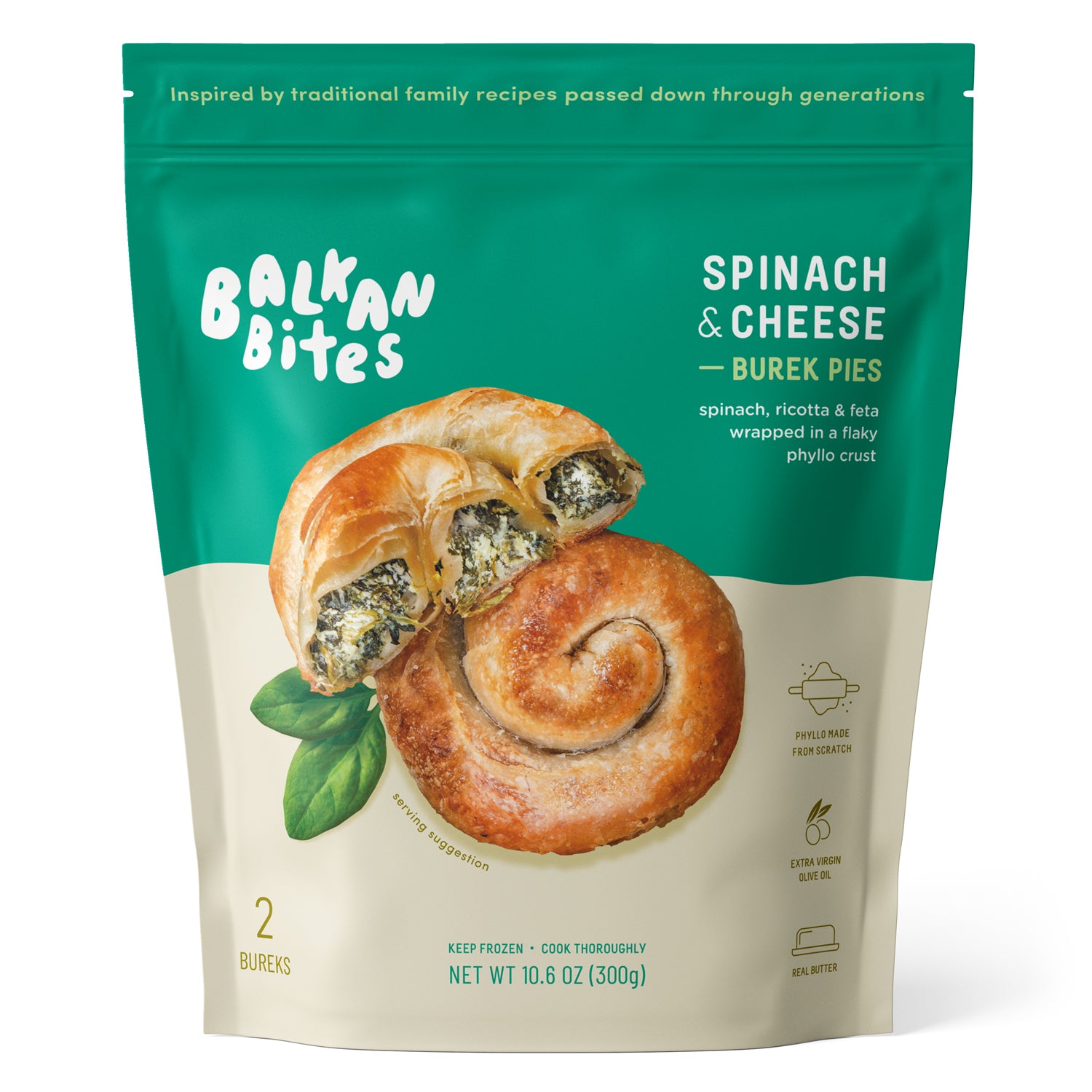 Frozen Spinach and Cheese Burek - 2 pieces